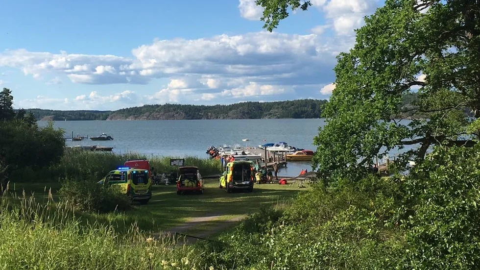 Här skedde den befarade drunkningsolyckan.