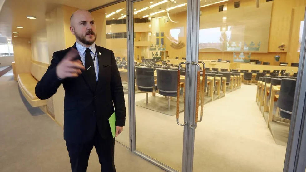 Framtid. Mathias Sundin (L) lämnar riksdagen efter nästa val för att satsa på framtidsstiftelsen Warp Institute.