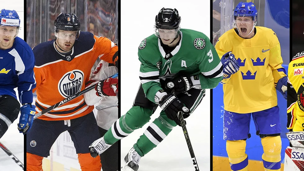 John Norman, Adam Larsson, John Klingberg, Patrik Zackrisson och Filip Gustavsson med i landslaget.