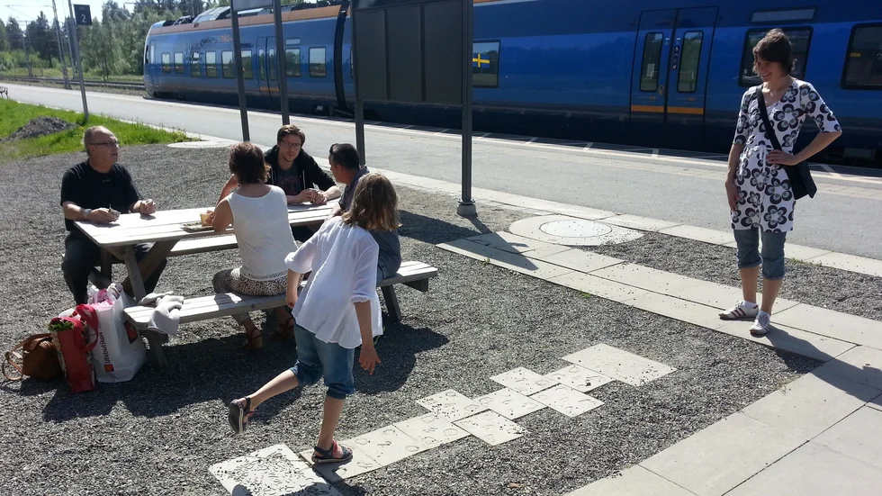 Full fart. Det bjöds på flera aktiviteter när det var premiär för nationaldagsfirande i Bastuträsk.