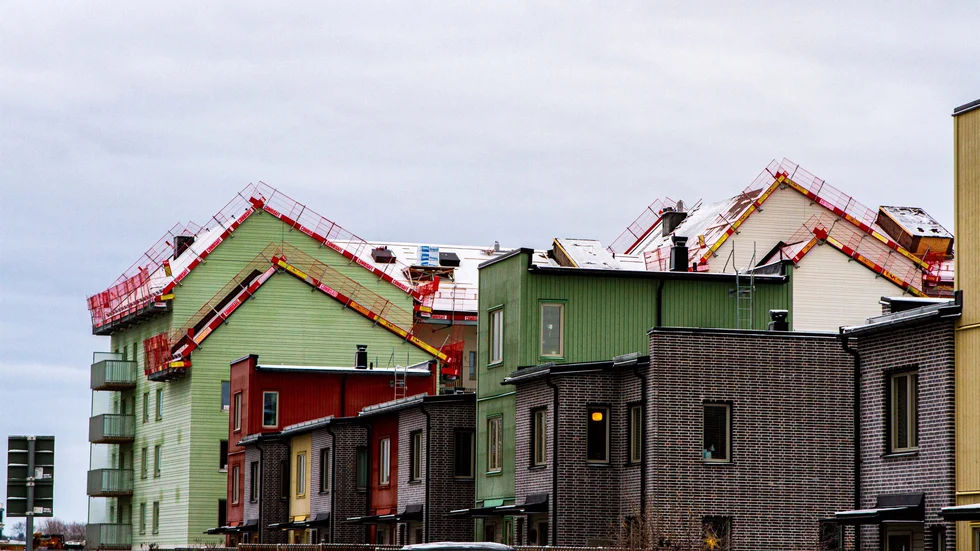 Blandad bebyggelse och karaktär av trädgårdsstad var ett av målen vid planeringen av Bäcklösaområdet i södra Uppsala. 