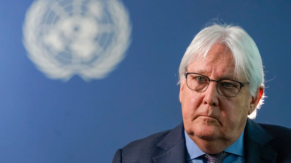 FN:s biståndschef Martin Griffiths. Arkivbild.
