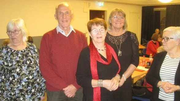 Luleå Demensförenings årliga ”Julmingel” var välbesökt. Från styrelsen deltog Anna-Lena Forslund, Sven Reinholdt, Inger Hultberg, Anita Granström och Berit Åström.