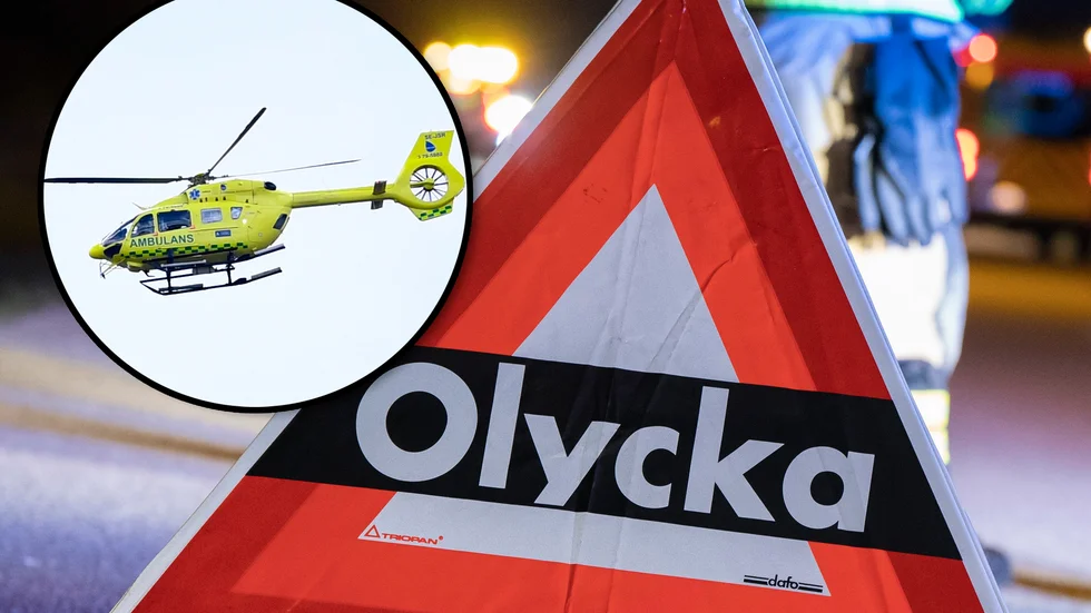 En person omkom och en skadades svårt när en bil körde av 55:an på söndagen. Bilderna är tagna vid andra tillfällen.
