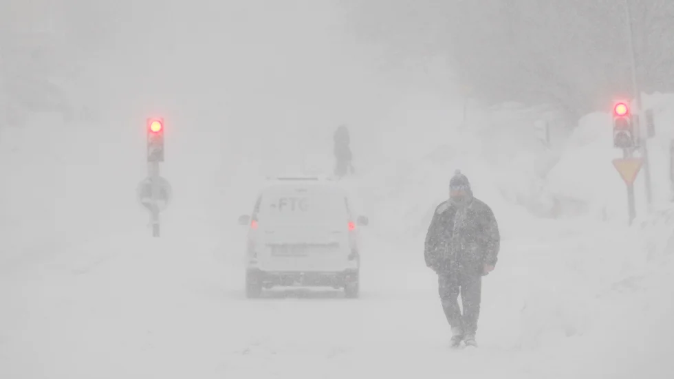 Det väntas bli både blåsigt snöigt i Norra Lapplandsfjällen under natten. Arkivbild.