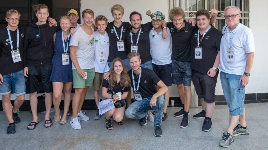 Några av medaljörerna i U16, U21 och U26 i Kina.
