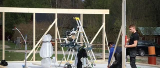 Husbygget stannade vid en skiss
