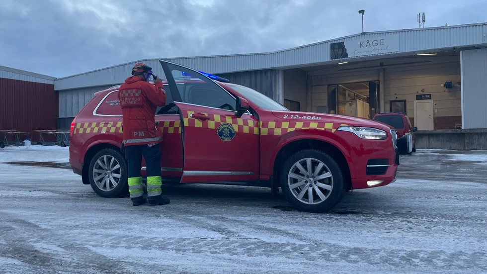 Räddningstjänsten larmades till Kåge Tunnbröd.