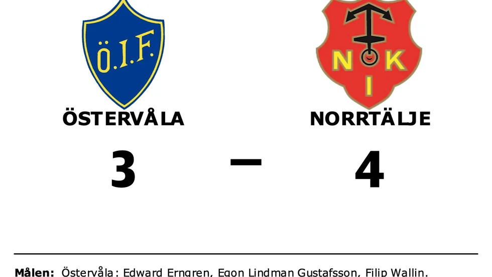 Östervåla IF förlorade mot Norrtälje IK