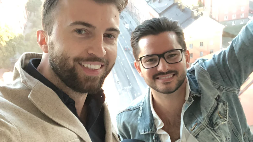 Dženis Džihić och Staffan Svensson har tillsammans gjort det vinnande förslaget Root City för nydaning av Myranområdet.