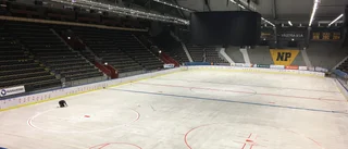 Målning pågår – så ser det ut i a-hallen