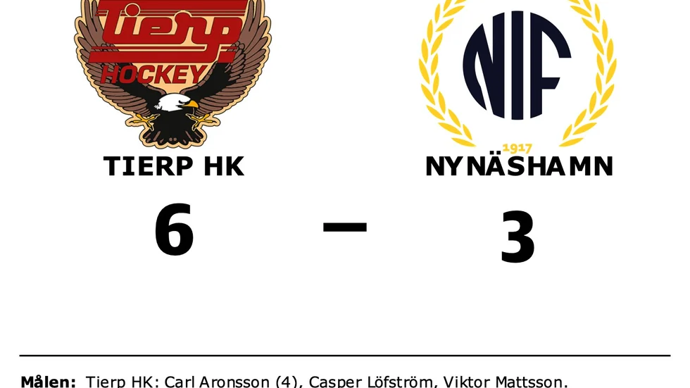 Tierps HK vann mot Nynäshamns IF HC