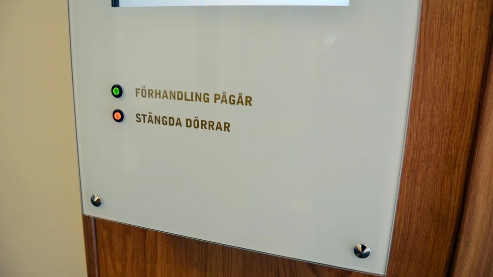 Häktningsförhandlingarna har hållits bakom stängda dörrar. Foto: HANS BERGGREN