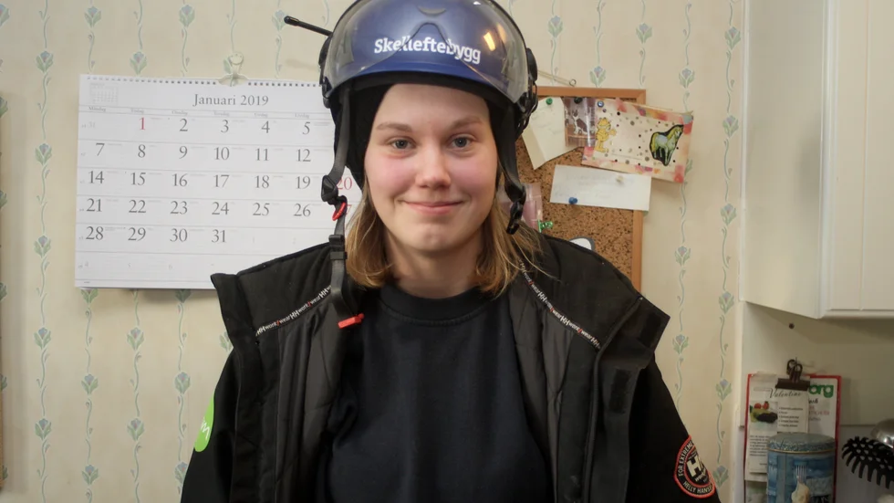 Hanna Hellström är mycket nöjd över att ha ett jobb säkrat hos Skelleftebygg.