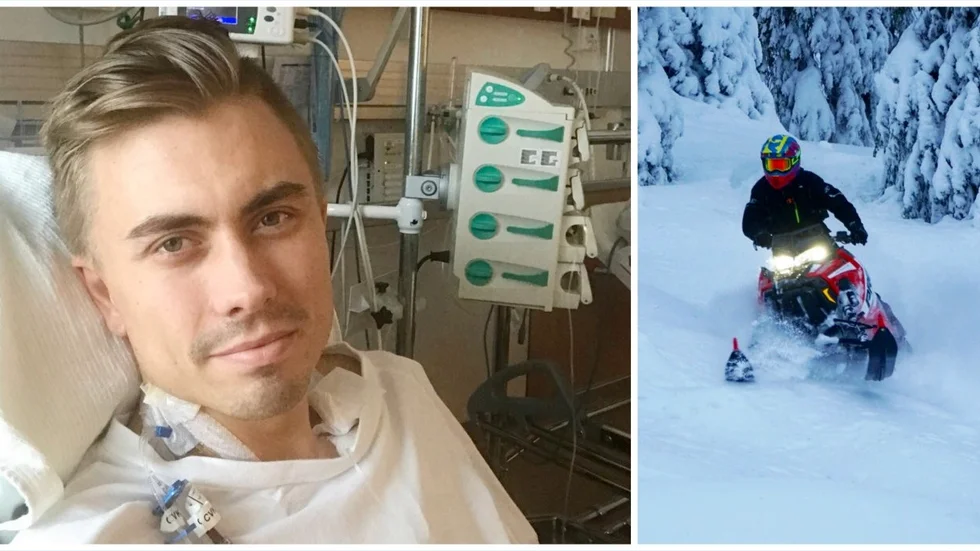 Erik Engberg är i dag tacksam över att han hade goda vänner med sig på skoterfärden som tidigt upptäckte att han saknades och vände om för att leta honom.