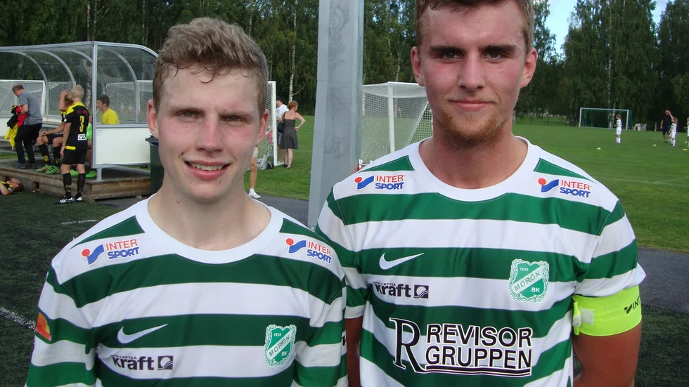Andreas Marklund och Ludvig Marklund låg bakom Moröns 3–1-seger mot Friska Viljor. Foto: Mikael Marklund