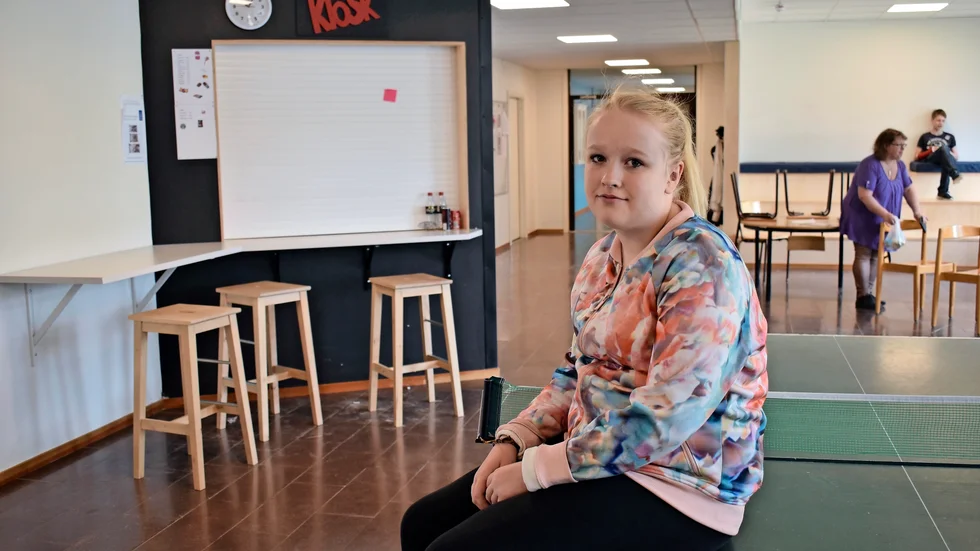 Elisabeth Sjölund byter skola till hösten, hon säger att hon kommer att sakna Furuskolan. Foto: Yvonne Rönngren.