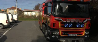 Larm om brand vid järnväg i Skellefteå
