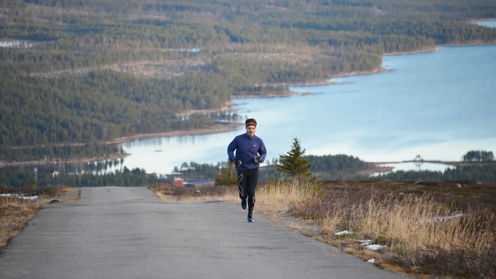 Löparglädje. Att kunna springa, och att därtill kunna göra det med en strark kropp och på en bra tid. Det har betytt massor för Christian Lestander.  Foto: Foto: Sofie Abrahamsson.