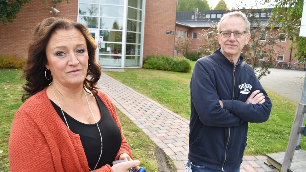 Risk för utslagning. Lena Pettersson och Jan Sundström oroas över den ökade psykiska ohälsan. Foto: Ulrika Andersson.