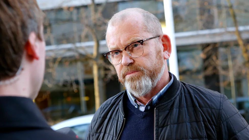 Johan Lindholm, förbundsordförande för fackförbundet Byggnads, säger att problemen som omgärdat bygget av Northvolts batterifabrik i Skellefteå inte får fortsätta i den nya fabriken i Göteborg. Arkivbild.