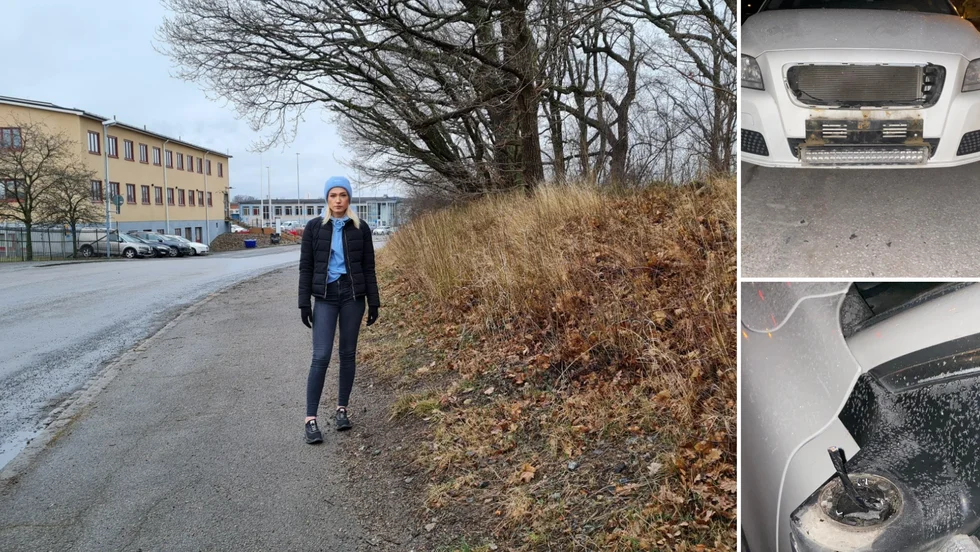 Sanna Lundqvist råkade ut för biltjuvar när hennes bil stod parkerad på Gustafsvägen.