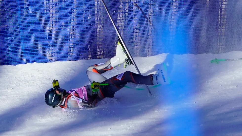 Kjetil Jansrud kraschade i Beaver Creek.