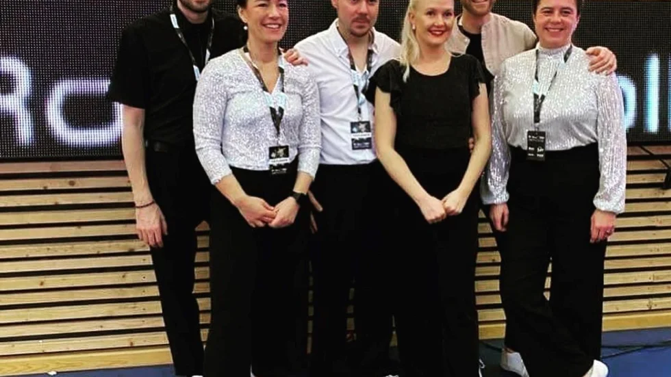 DK Danzvett-paren som tävlade på SM i Uppsala den gångna helgen.