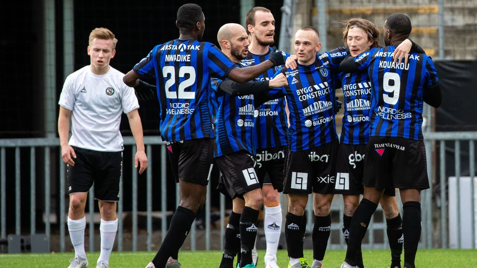 Sirius firar efter mål mot Örebro i årets upplaga av svenska cupen.