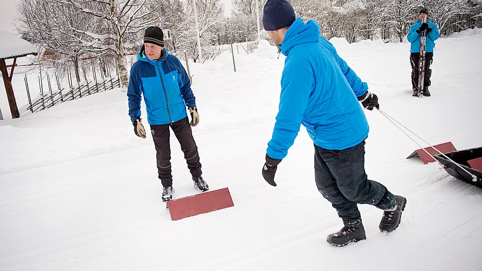 Sverigebäst. Stellan Granlund, banchef, anser att Vitberget har Sveriges bästa skidspår. Foto: Lars Eriksson.
