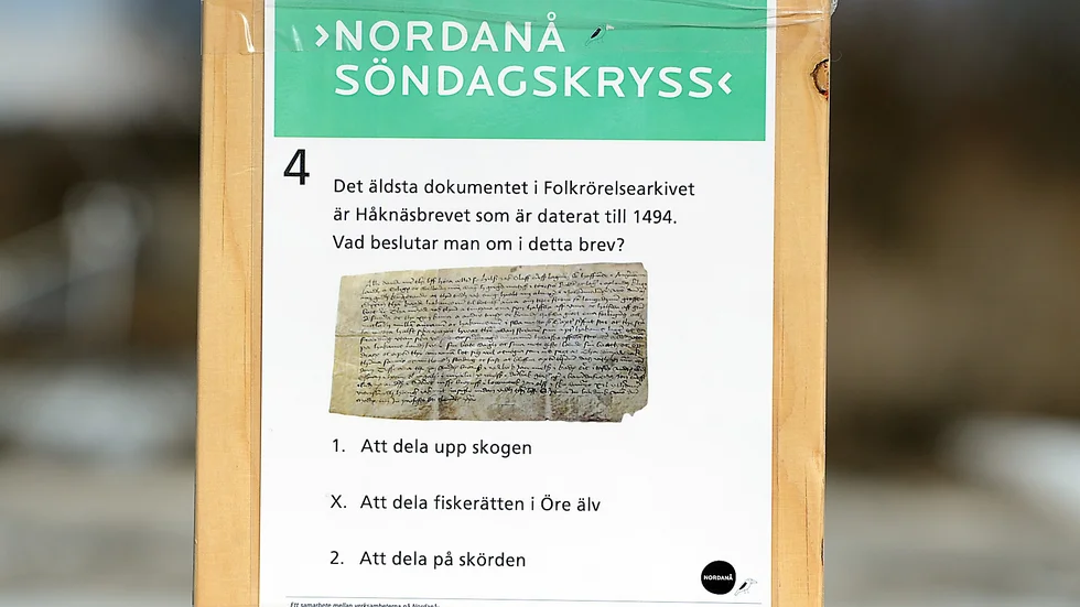 Kryss för hela familjen. Söndagskrysset riktar in sig på hela familjen. Även om vissa kulturfrågor är väldigt svåra finns det något för alla. Foto: Roine Sandlén.