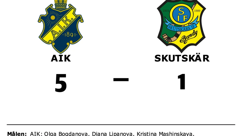 AIK vann mot Skutskärs IF