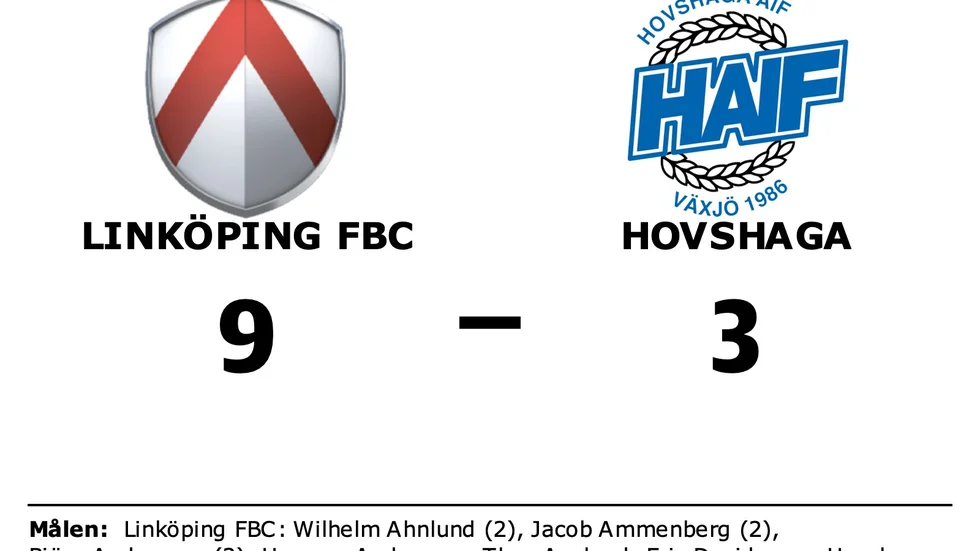 Linköping FBC vann mot Hovshaga AIF