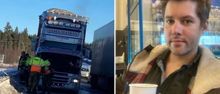 Tom-Erik från Norge blev hjälte efter lastbilsbranden – kastade snö i motorhuven: ”Instinkten tog över”