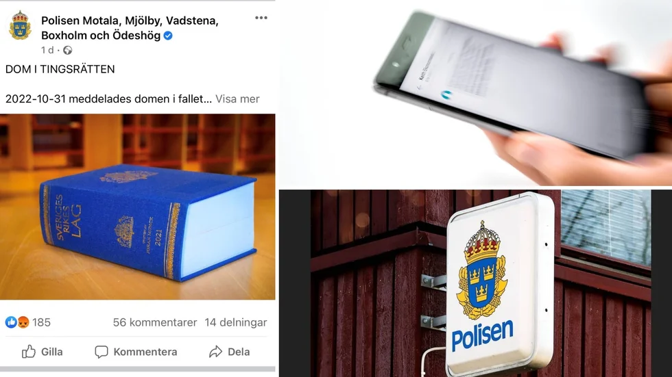 Polisens inlägg på Facebook väckte känslor. Kommentarsfältet rensades på olämpliga kommentarer under onsdagen.