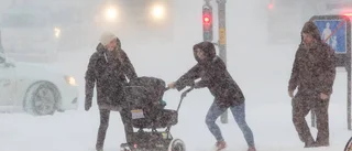 Så mycket snö beräknas falla