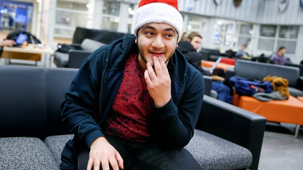 TOMTE. ”Vi är ungefär 30 aktiva medlemmar i Ingenjörer utan gränser här. Jag är samordnare för internationella projekt”, säger civilingenjörsstudenten och tomten Mohammed Afaneh.