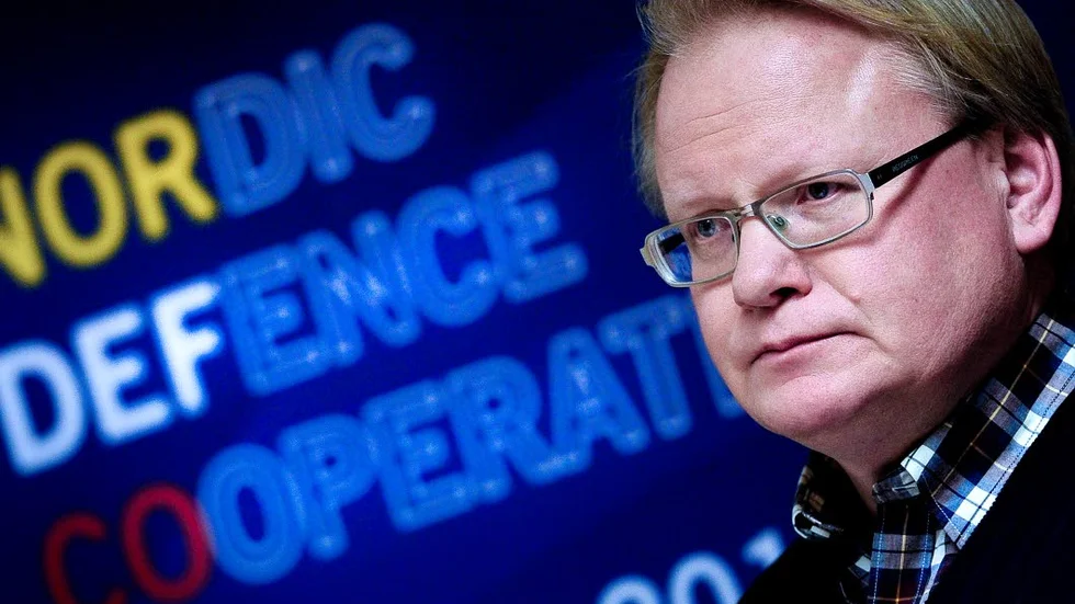 Sveriges försvarsminister Peter Hultqvist.