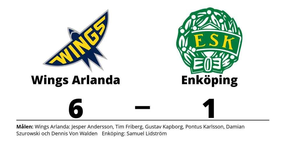 Wings HC Arlanda vann mot Enköpings SK
