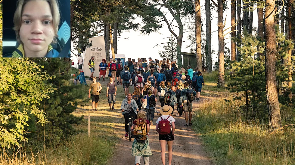 Zack Hjortberger (lilla bilder) åker ned till scouternas årsstämma som ombud för Bodens scoutkår.