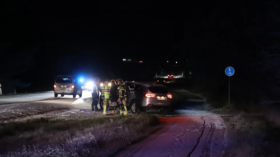 Både polis och räddningstjänst kom till platsen efter olyckan.
