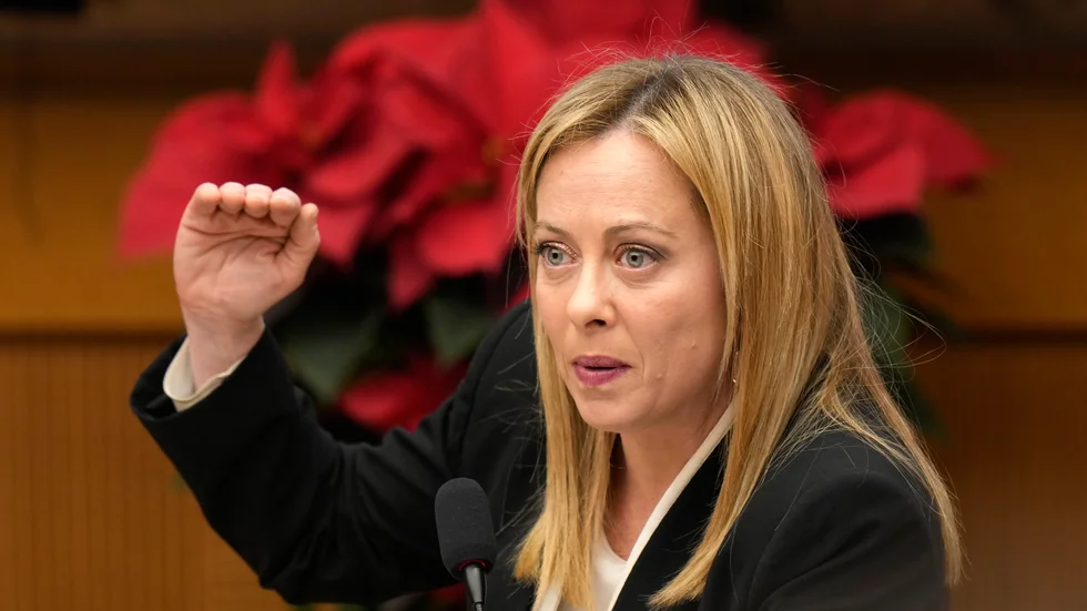 Italiens premiärminister Giorgia Meloni besöker Stockholm på fredagen för ett möte med statsminister Ulf Kristersson (M). Men det sker lite under radarn, ingen pressträff är planerad. Arkivbild.