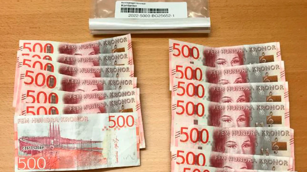 Datorn köptes för 10 000 kronor kontant. Men sedlarna var falska.