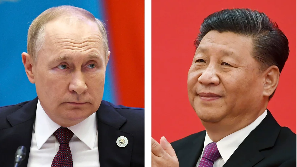 Rysslands president Vladimir Putin och hans kinesiske motsvarighet Xi Jinping möts i veckan i Moskva. Arkivbild.