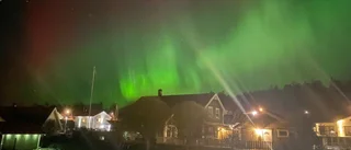 Se nattens mäktiga norrsken som lyste upp himlen