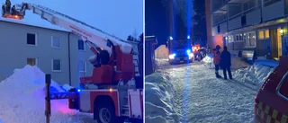 Lägenhet började brinna på Moröhöjden – en till sjukhus