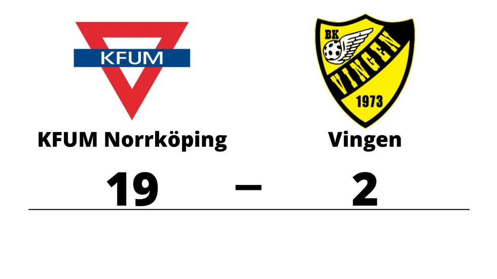 KFUM Norrköping IBF vann mot BK Vingen
