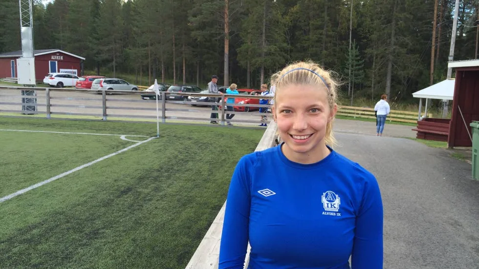 Vikarien. Hannah Thyni Johansson bidrog till att Alvik knep en poäng.