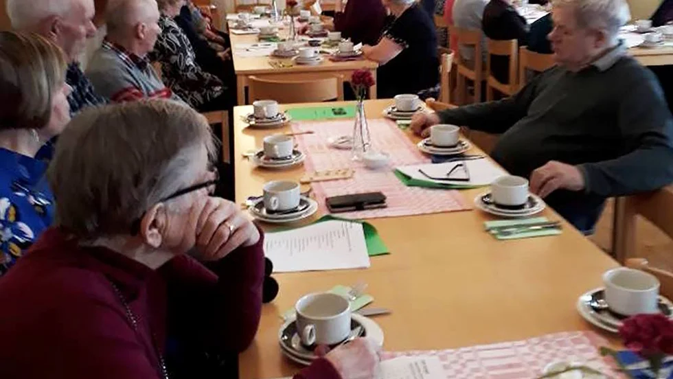 Årsmöte och firande i Sangis där PRO-föreningen fyllt 55 år.