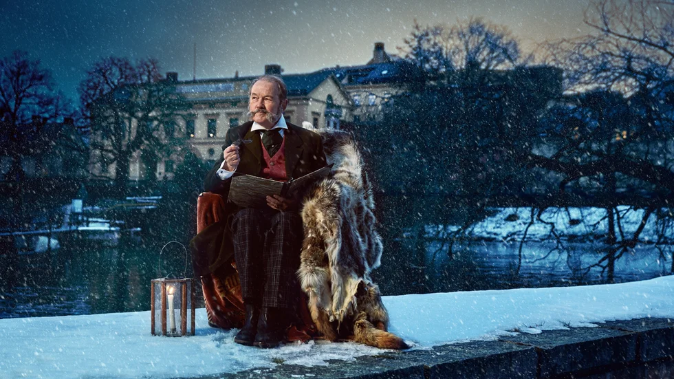 Christian Zell läser Charles Dickens klassiska "En julsaga" under tre kvällar i Gästabudssalen vid Löfstad Slott.